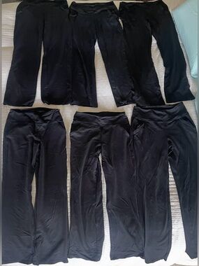6 Pairs Of Women’s Marika Black Pants With Pockets, MEDIUM